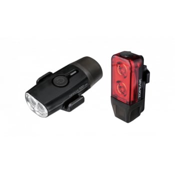 Powerlux USB Combo Front & Rear Lights In Black