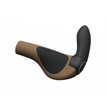 GP3 EVO Biokork Bar-End Cork Grips In Brown & Black