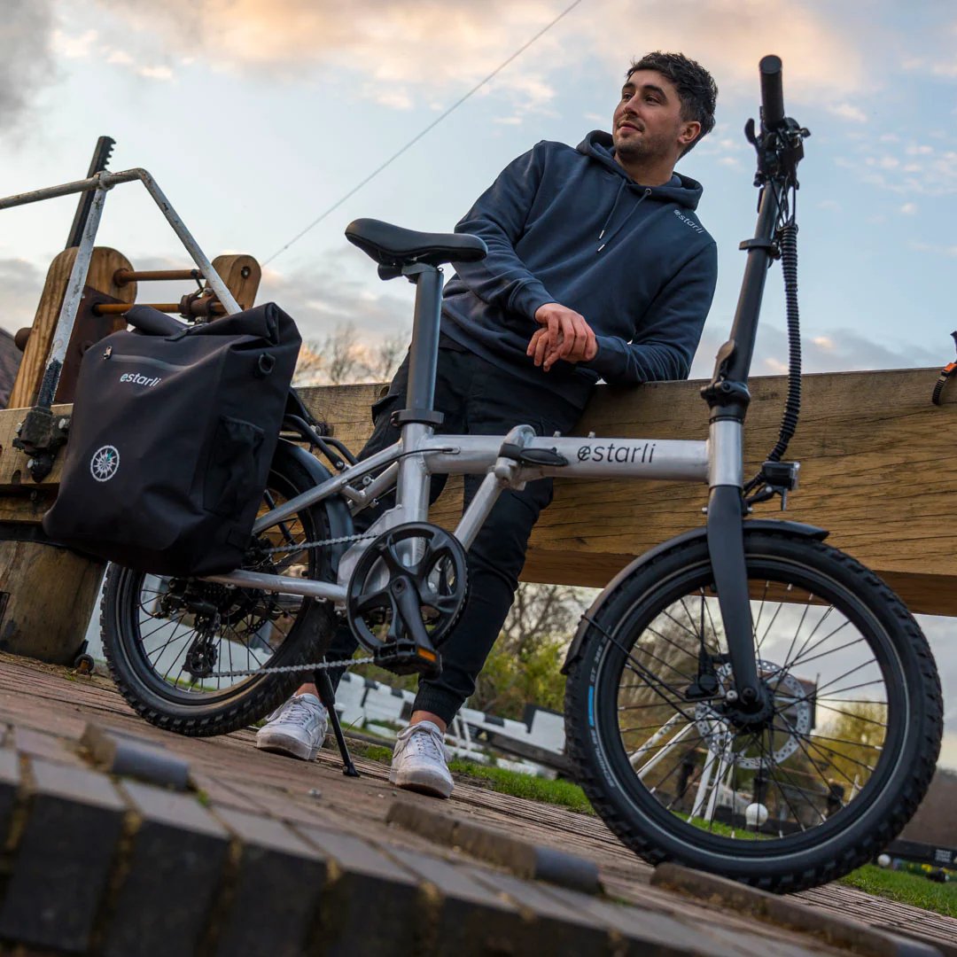 Estarli Backpack Pannier Bag In Grey