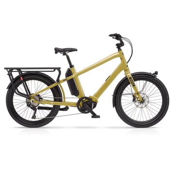 Boost E CX 500 Low Step Over Electric Cargo Bike in Wasabi Green
