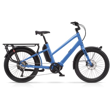 Boost E CX 500Wh Step Through Electric Cargo Bike In Grey, Green or Blue
