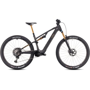 2024 AMS Hybrid ONE44 C:68X SLT Electric Full Suspension Mountain Bike in Carbon & Dust Gold