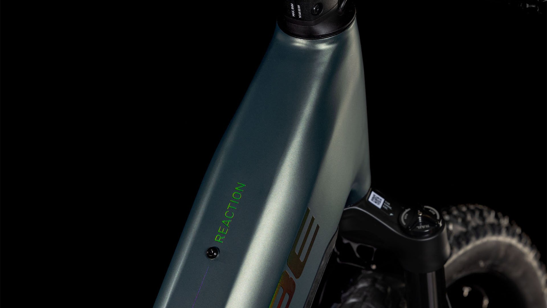 2025 Cube Reaction Hybrid SLX Easy Entry Electric Hardtail Mountain Bike In Sage Brush Green & Prism