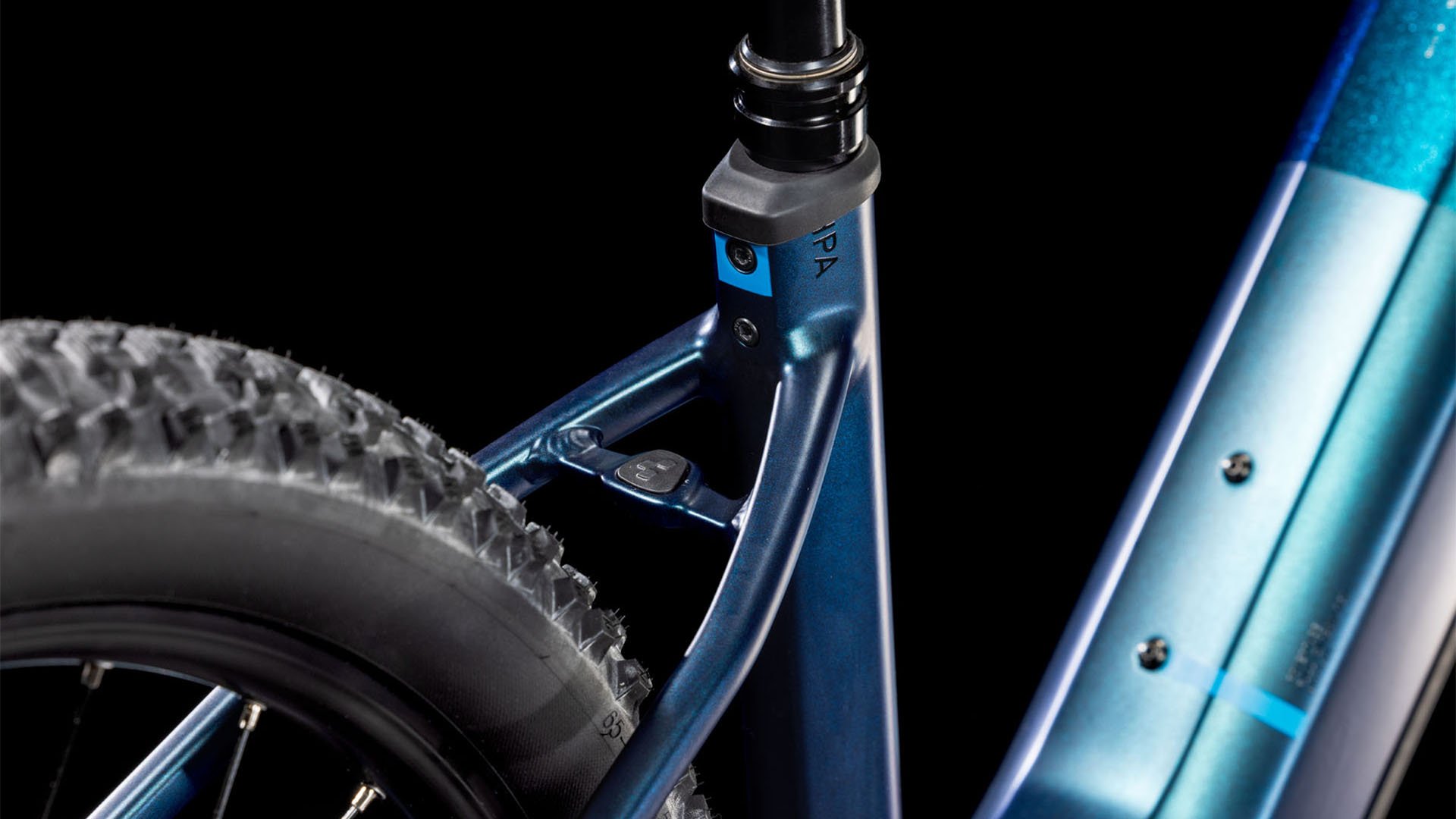 2025 Cube Reaction Hybrid SLX Easy Entry Electric Hardtail Mountain Bike In Nebula & Blue