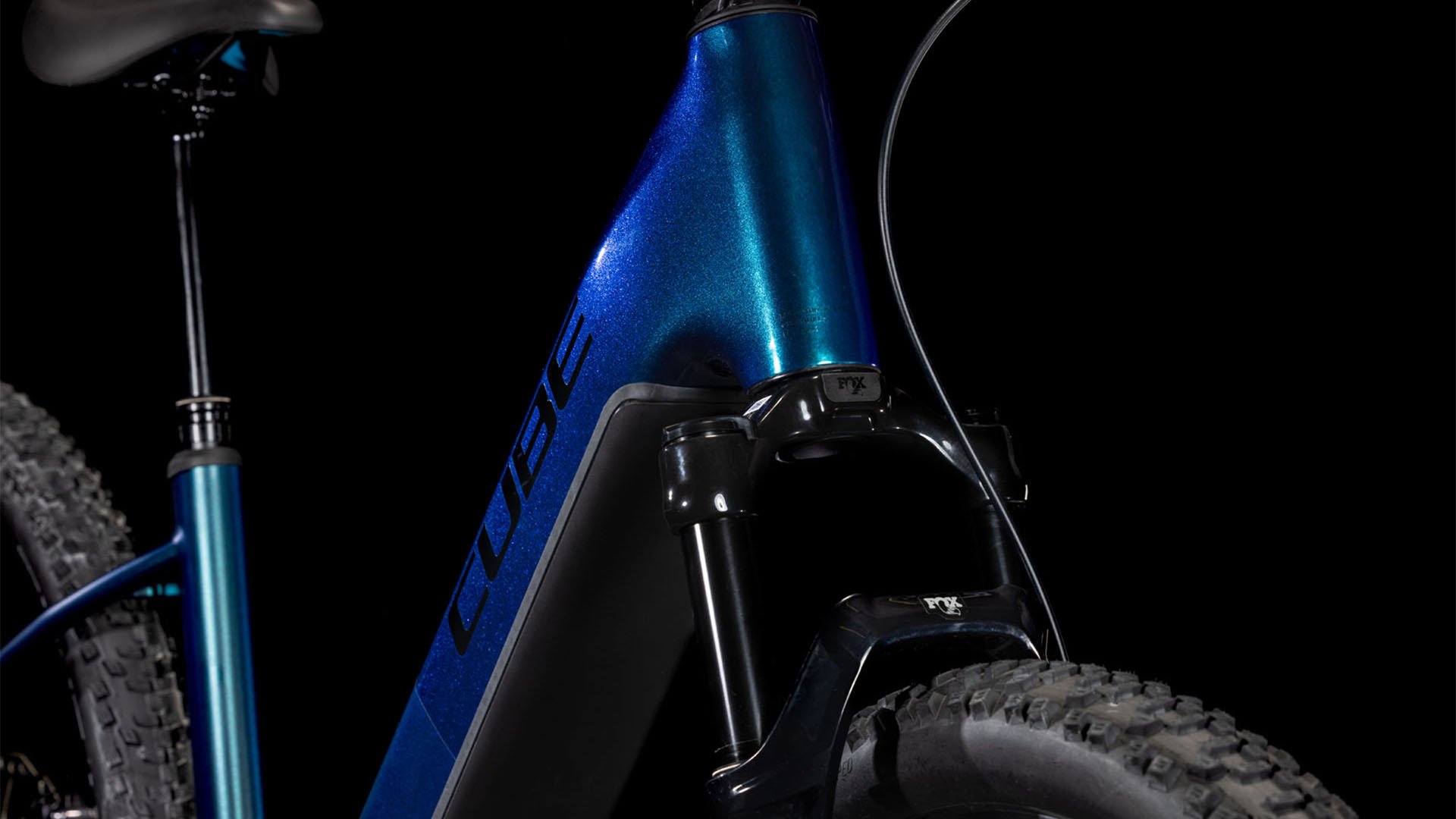 2025 Cube Reaction Hybrid SLX Easy Entry Electric Hardtail Mountain Bike In Nebula & Blue