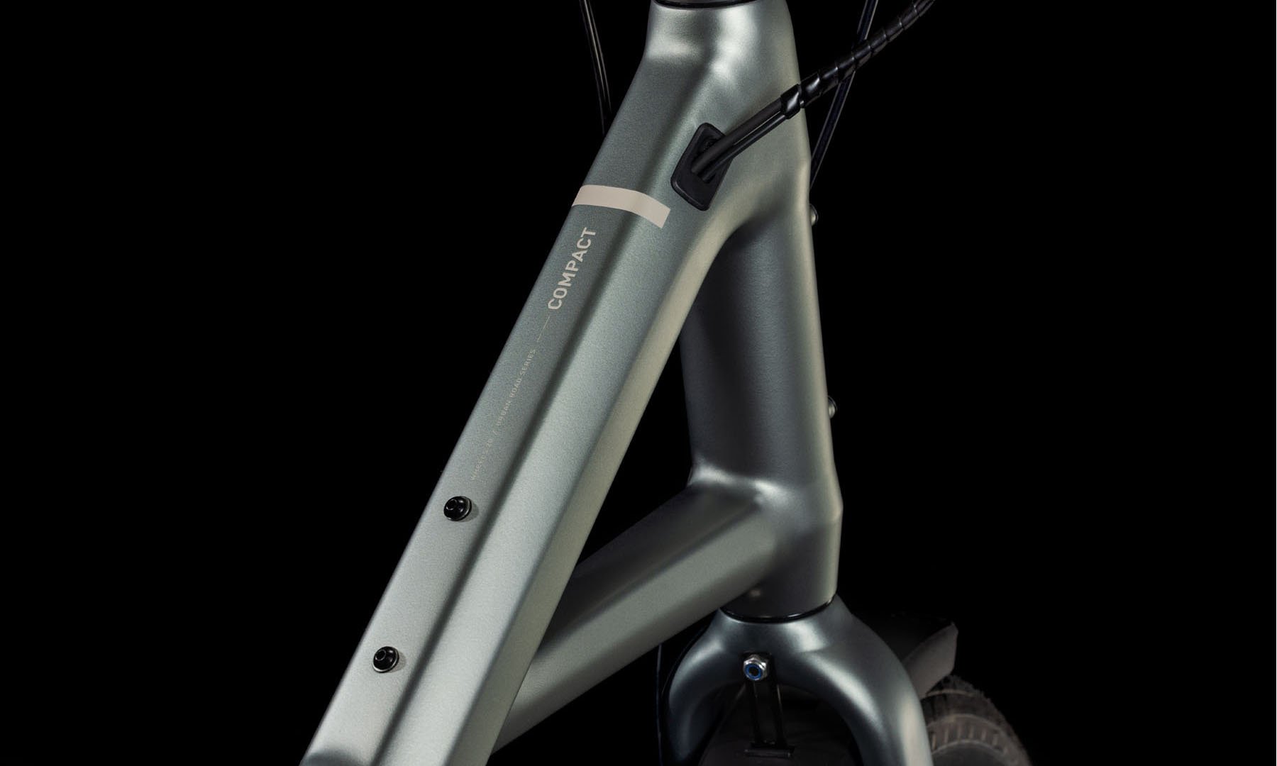 2025 Cube Compact Hybrid Comfort 500 Electric Compact Bike In Flash Grey & Smoke 