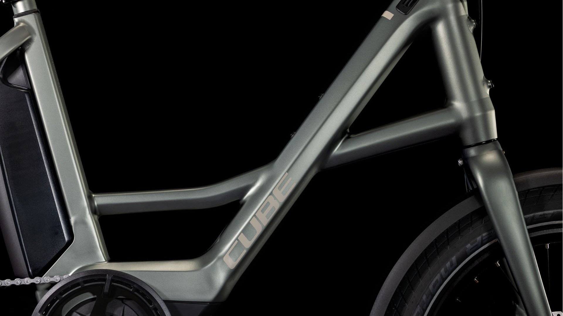 2025 Cube Compact Hybrid Comfort 500 Electric Compact Bike In Flash Grey & Smoke 