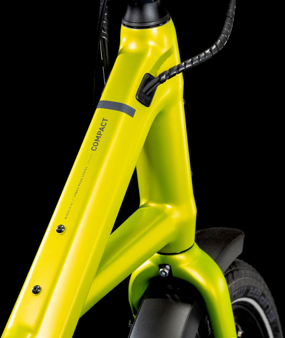 2025 Cube Compact Hybrid 500 Electric Compact Bike In Lizard & Reflex 