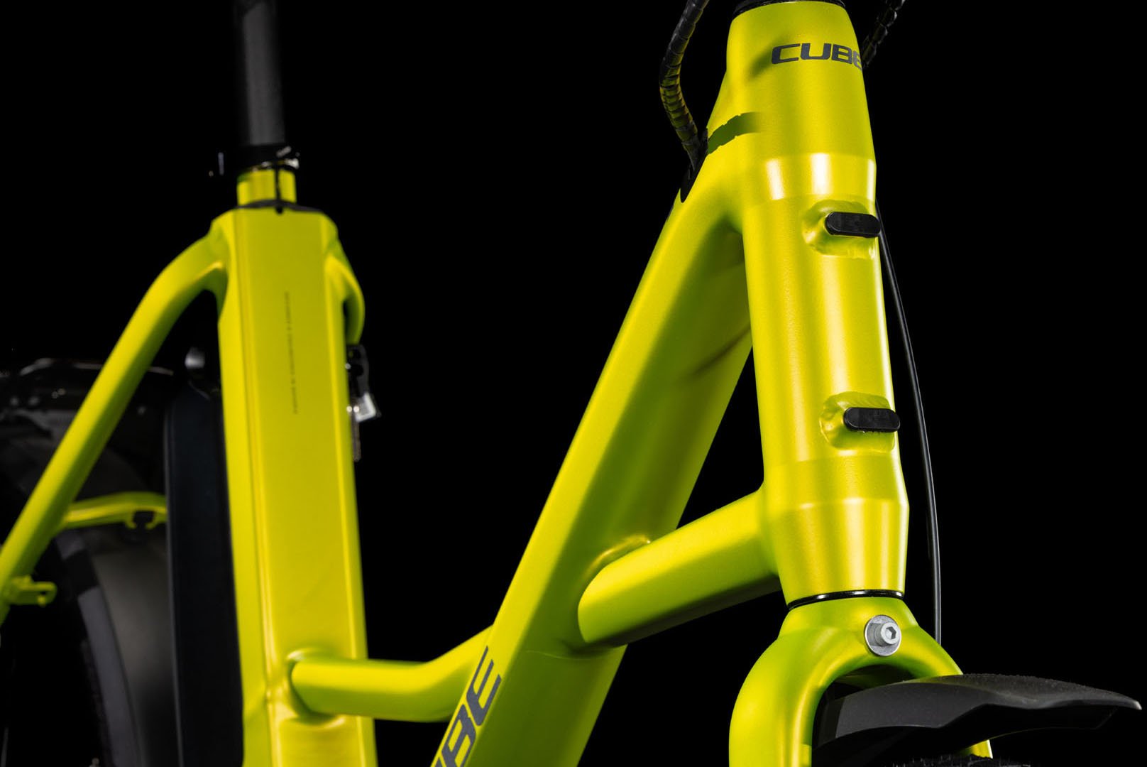2025 Cube Compact Hybrid 500 Electric Compact Bike In Lizard & Reflex 