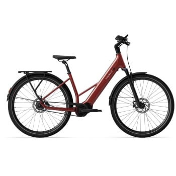 City Explore AGO Air Belt Electric Bike With Belt Drive & Hub Gears In Walnut Brown Or Velvet Red