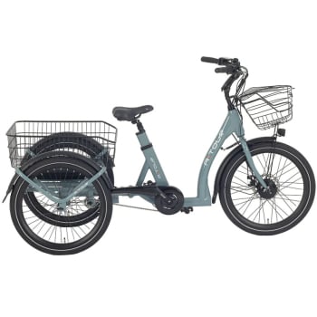 Heal Middle Electric Trike In Pale Blue / Grey