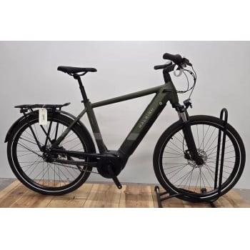 Almost Perfect Centros Electric Bike With Crossbar Hub Gears In Khaki Green Small 48cm Frame