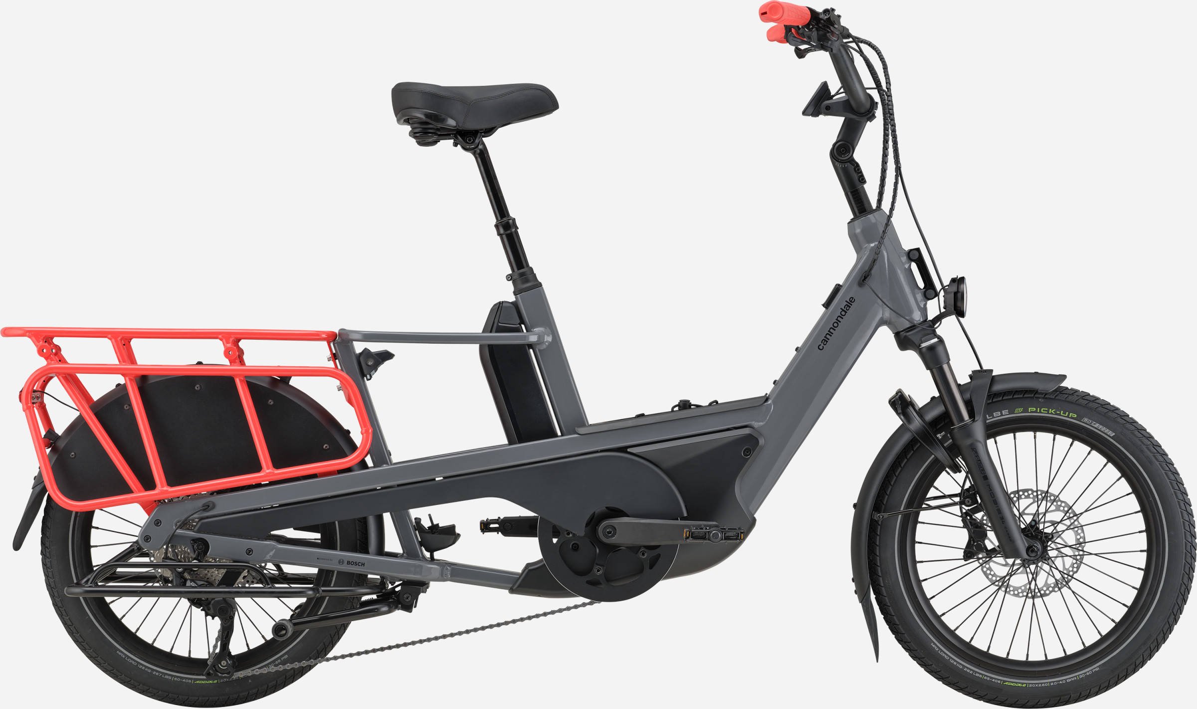 The Electric Bike Shop  Cannondale Cargowagen Neo 2 545Wh / 1090Wh Electric Cargo Bike In Grey One Size For Riders 4ft 11in to 6ft 3in Grey