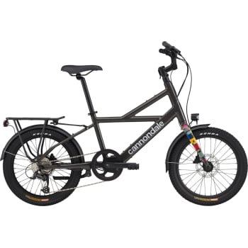 Compact Neo Electric Bike With Hub Motor And Folding Stem & Pedals In Smoke Black