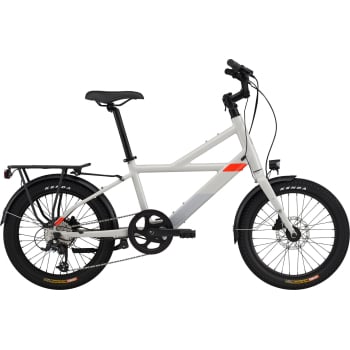 Compact Neo Electric Bike With Hub Motor And Folding Stem & Pedals In Chalk
