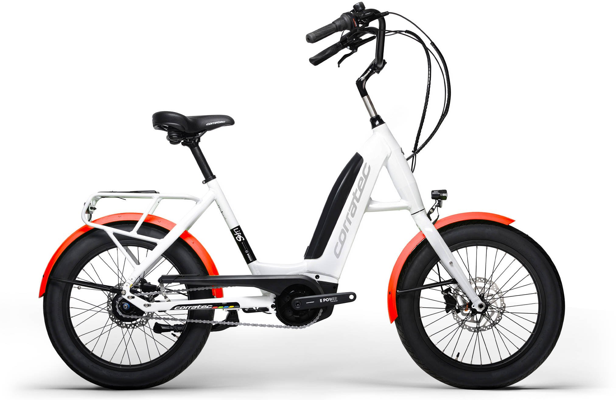 The Electric Bike Shop  Corratec Life S AP5 Electric Bike With Hub Gears In White & Red One Size White & Red