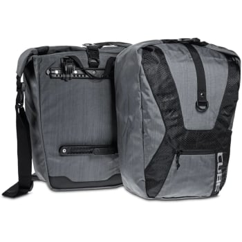 Travel Cycling Panniers 40 Litres In Grey