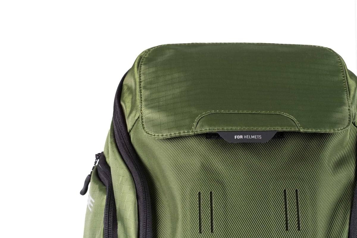 Cube Backpack ATX 22 TM In Olive Helmet Attachment