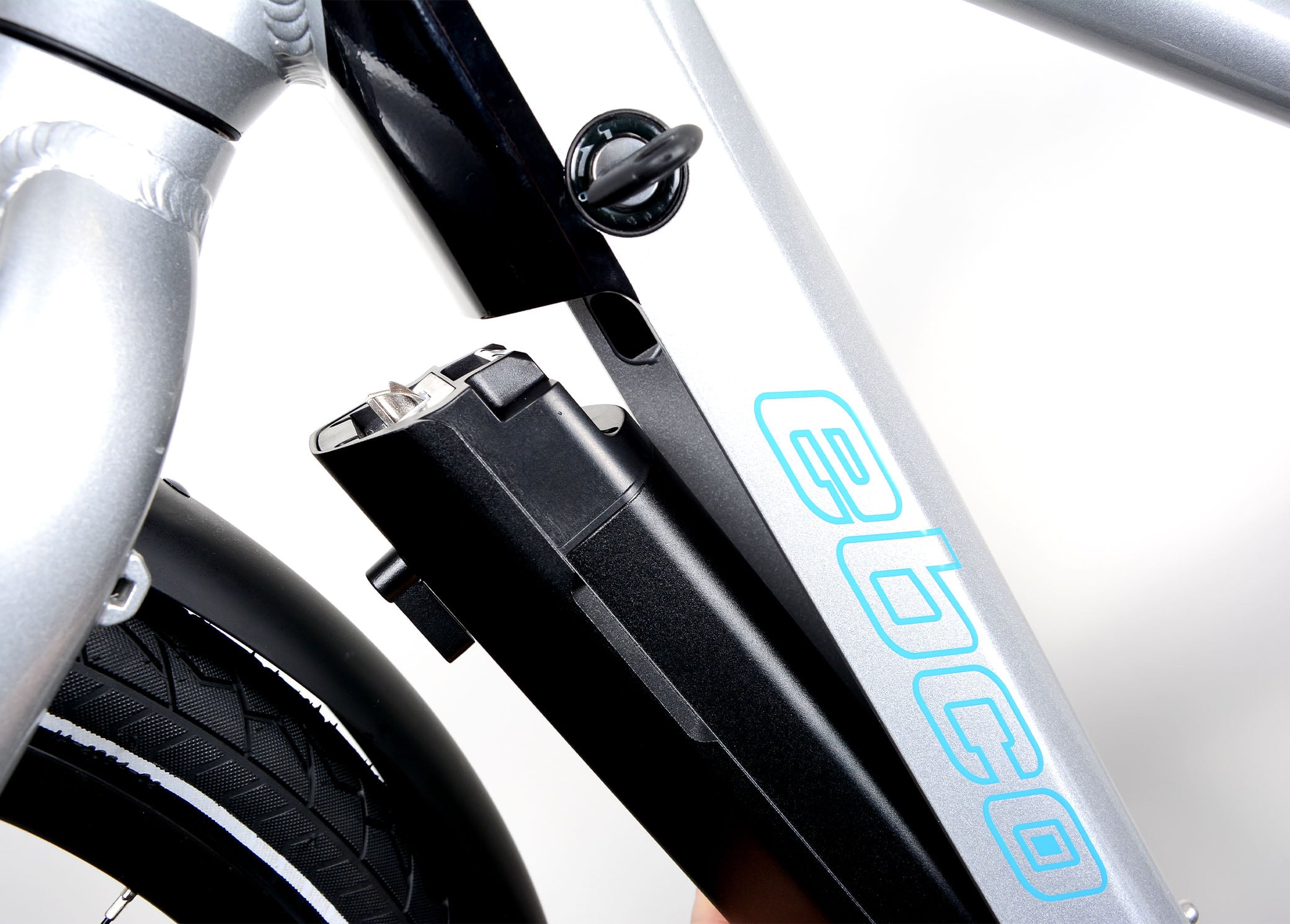 EBCO Urban 3R Electric Bike Crossbar Frame In Arctic Silver