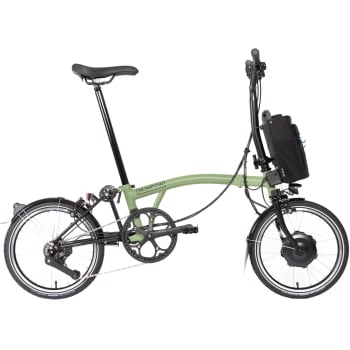 2024 Electric C Line Urban 4 Speed Folding Bike in Matcha Green