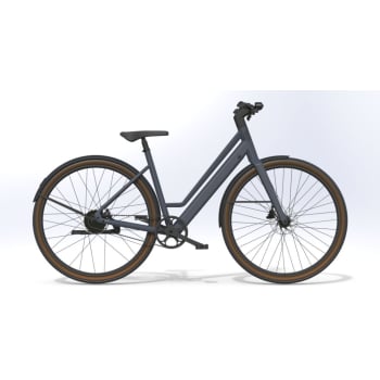 E28.X 3 Speed Auto Pro Electric Bike With Low Step Frame With Belt Drive In Bronze / Frosted Tangerine, Pistachio White, Midnight Blue Or Cobalt Blue