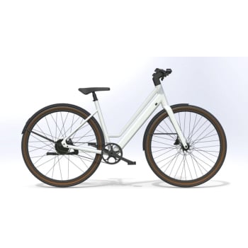 E28.X 3 Speed Auto Pro Electric Bike With Low Step Frame With Belt Drive In Bronze / Frosted Tangerine, Pistachio White, Midnight Blue Or Cobalt Blue