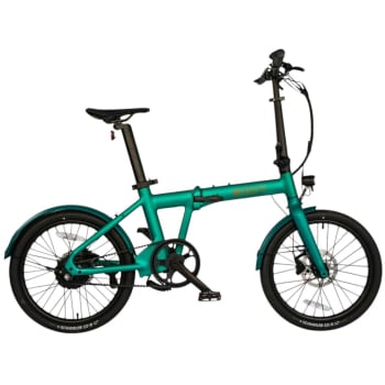 e20.X Easy Folder 2 Speed Automatic Electric Folding Bike With Belt Drive In Racing Green