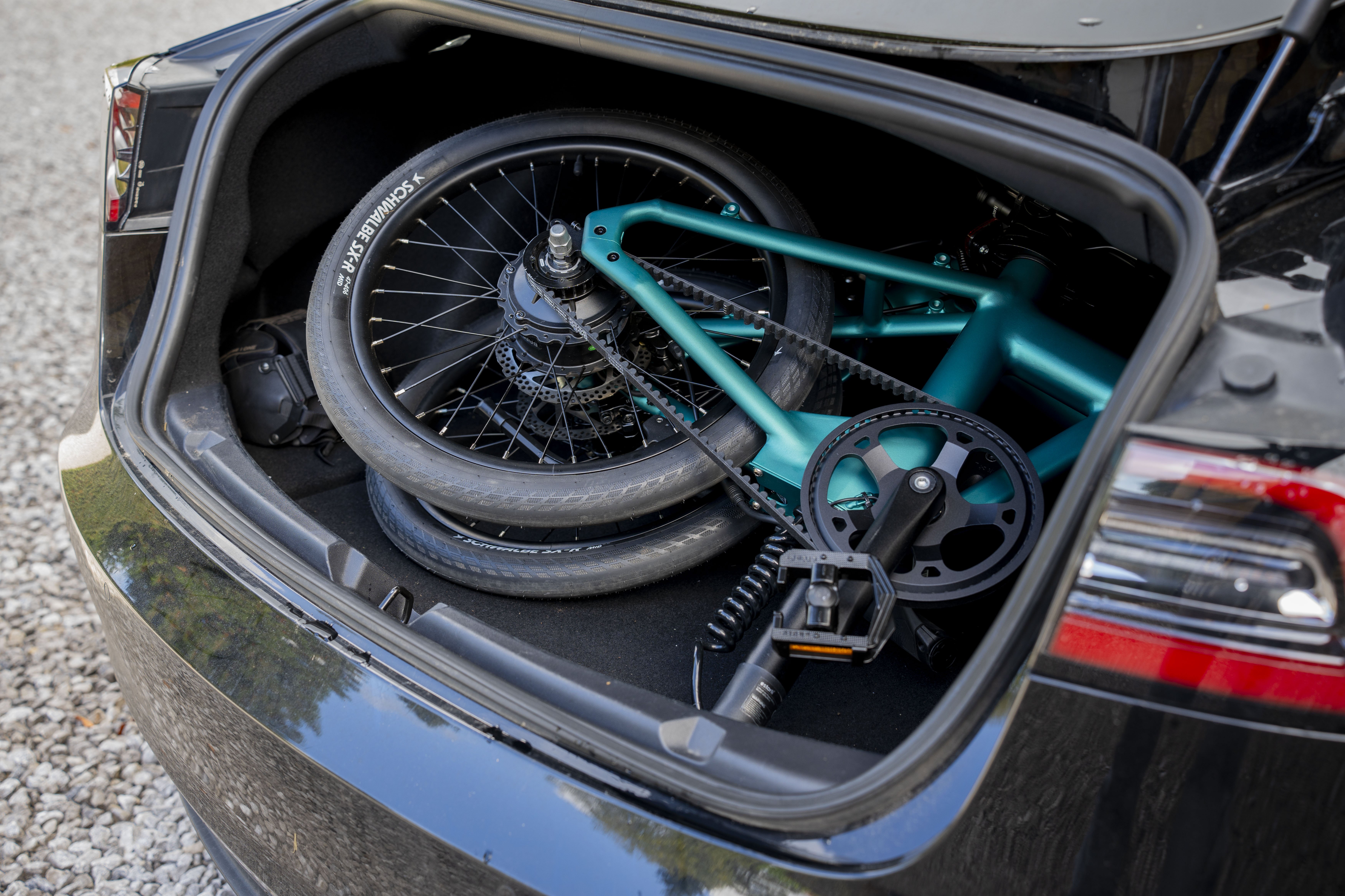 Estarli E20.X 2 Speed Automatic Electric Folding Bike With Belt Drive In Bronze