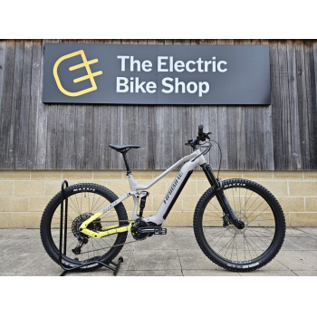 Ex-Display 2023 AllMtn 2 720Wh Electric Full Suspension Mountain Bike In Grey & Lemon  Frame