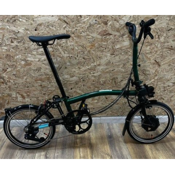 Ex-Display Electric P Line Urban Mid Electric Folding Bike In Emerald Lacquer