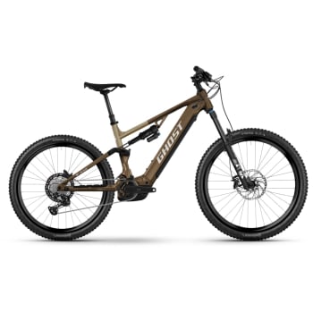 2026 E-Asx Advanced Electric Full Suspension Mountain Bike In Brown Bear & Stone Glossy