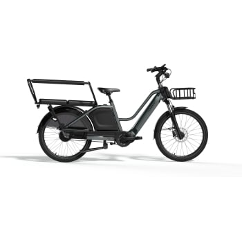 City Utility Longtail Duo Electric Cargo Bike With Belt Drive & Hub Gears In Galaxy Grey
