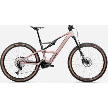2025 Rise Sl M20 630Wh Electric Full Suspension Bike In Tanzanite Carbon View Or Desert Rose