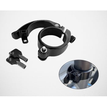 Anti-Theft QR Quick Release Seatpost Clamp For 20 / 24 Inch And Eovolt Electric Folding Bikes In Black