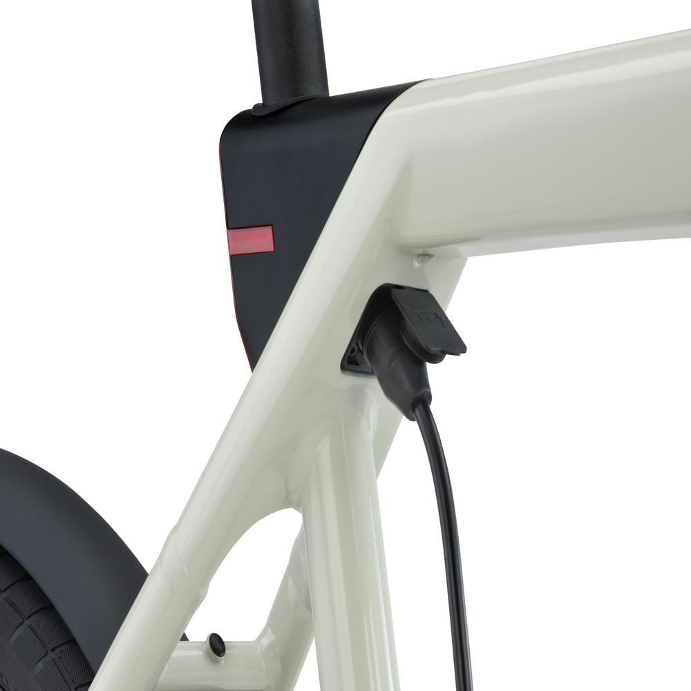 2026 Raleigh One Electric Bike With Belt Drive In White Gloss White Gloss