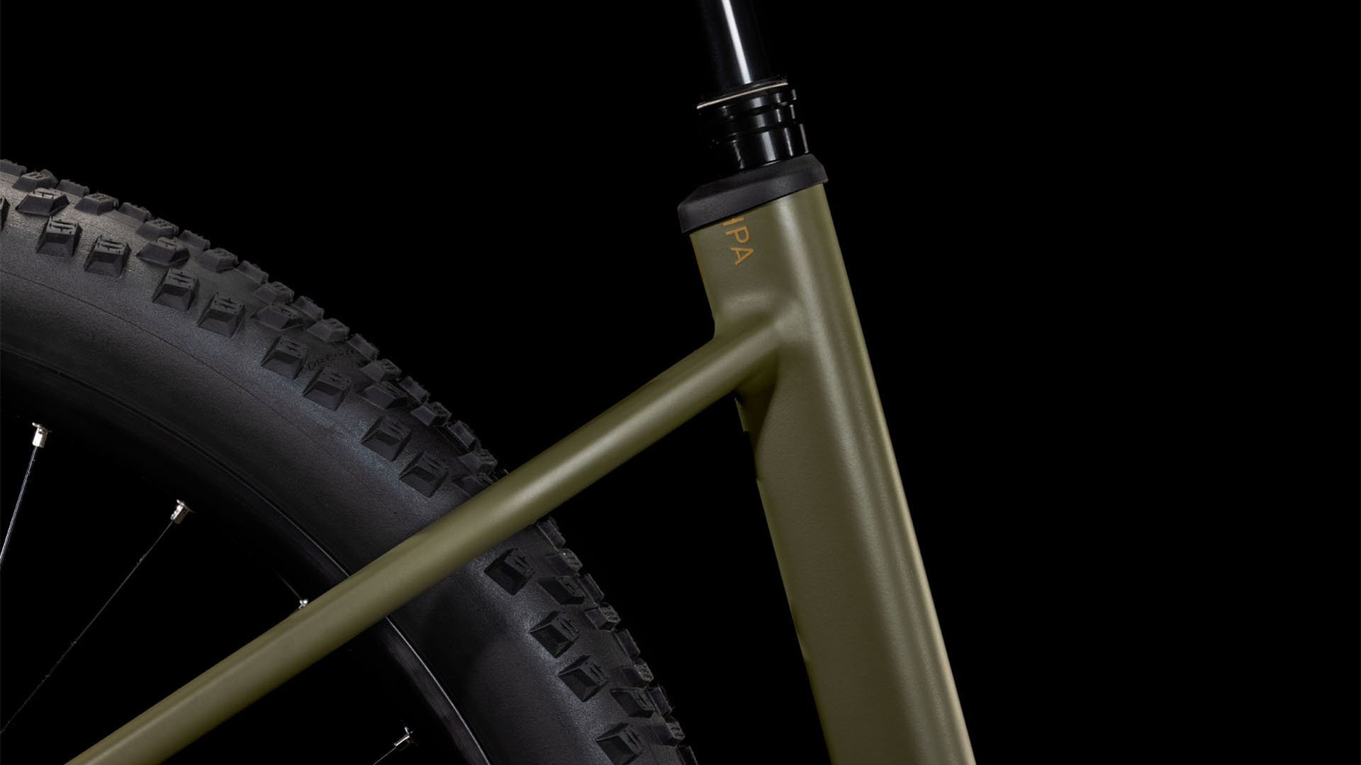 2025 Cube Reaction Hybrid Pro Easy Entry Electric Hardtail Mountain Bike In Dusty Olive & Gold