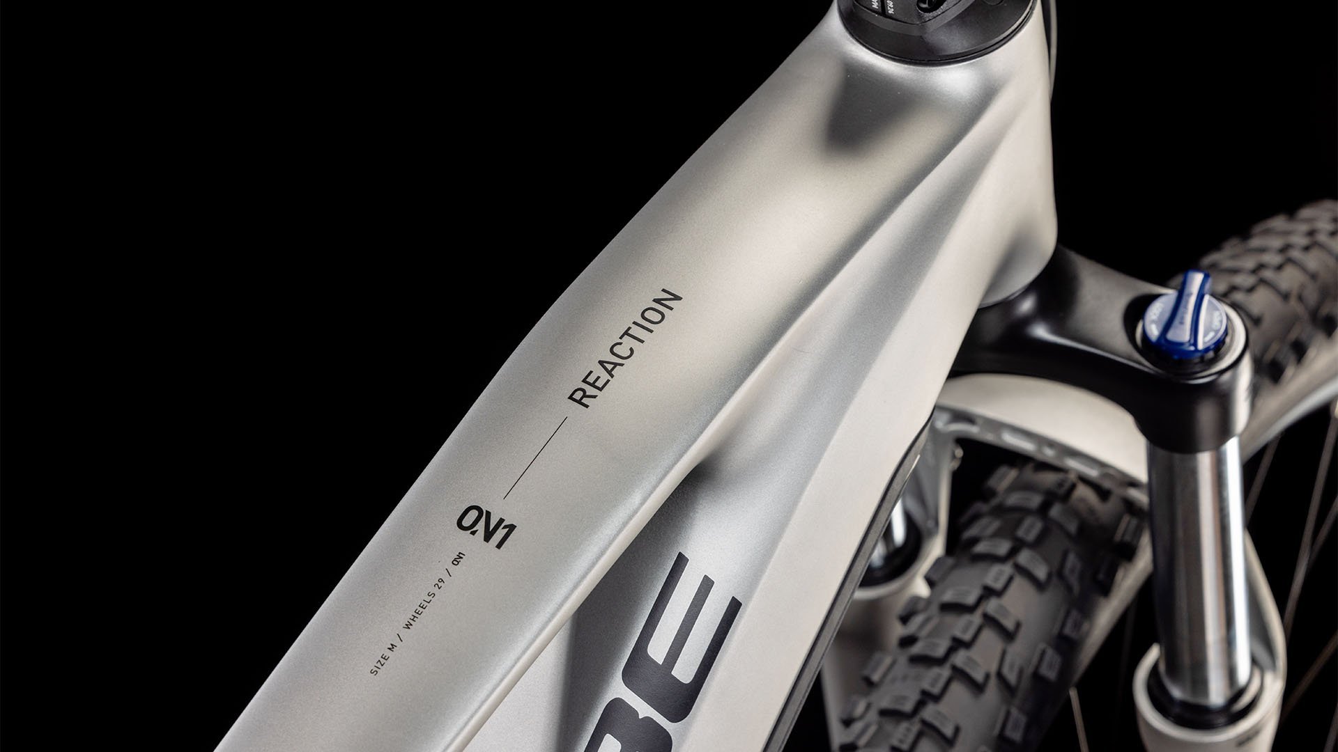 2025 Cube Reaction Hybrid One Electric Hardtail Mountain Bike In Silver & Black 
