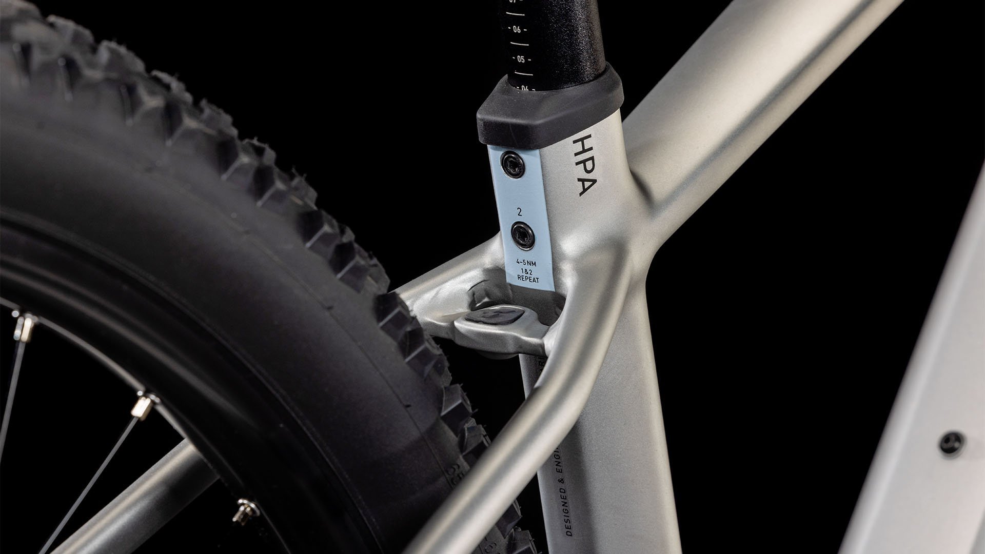 2025 Cube Reaction Hybrid One Electric Hardtail Mountain Bike In Silver & Black 