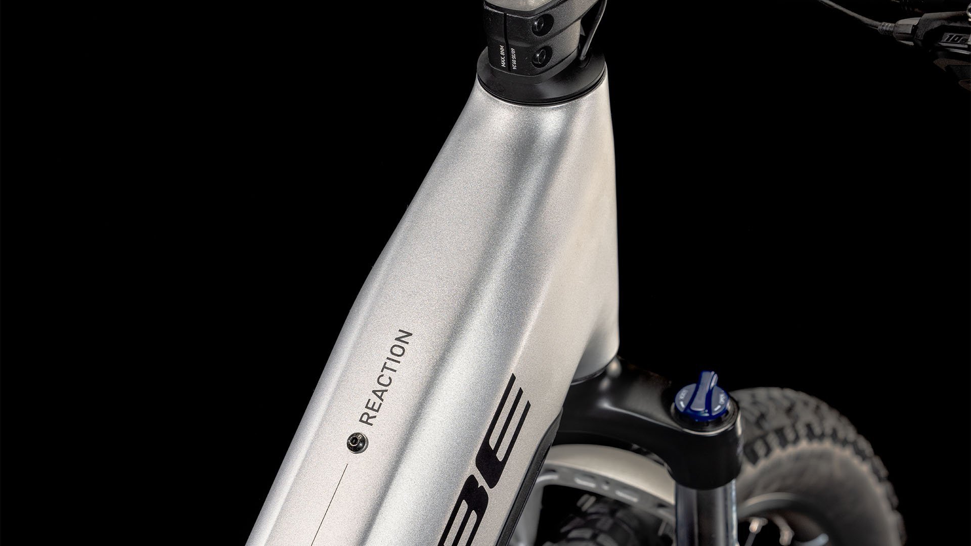 2025 Cube Reaction Hybrid One Easy Entry Electric Hardtail Mountain Bike In Silver & Black