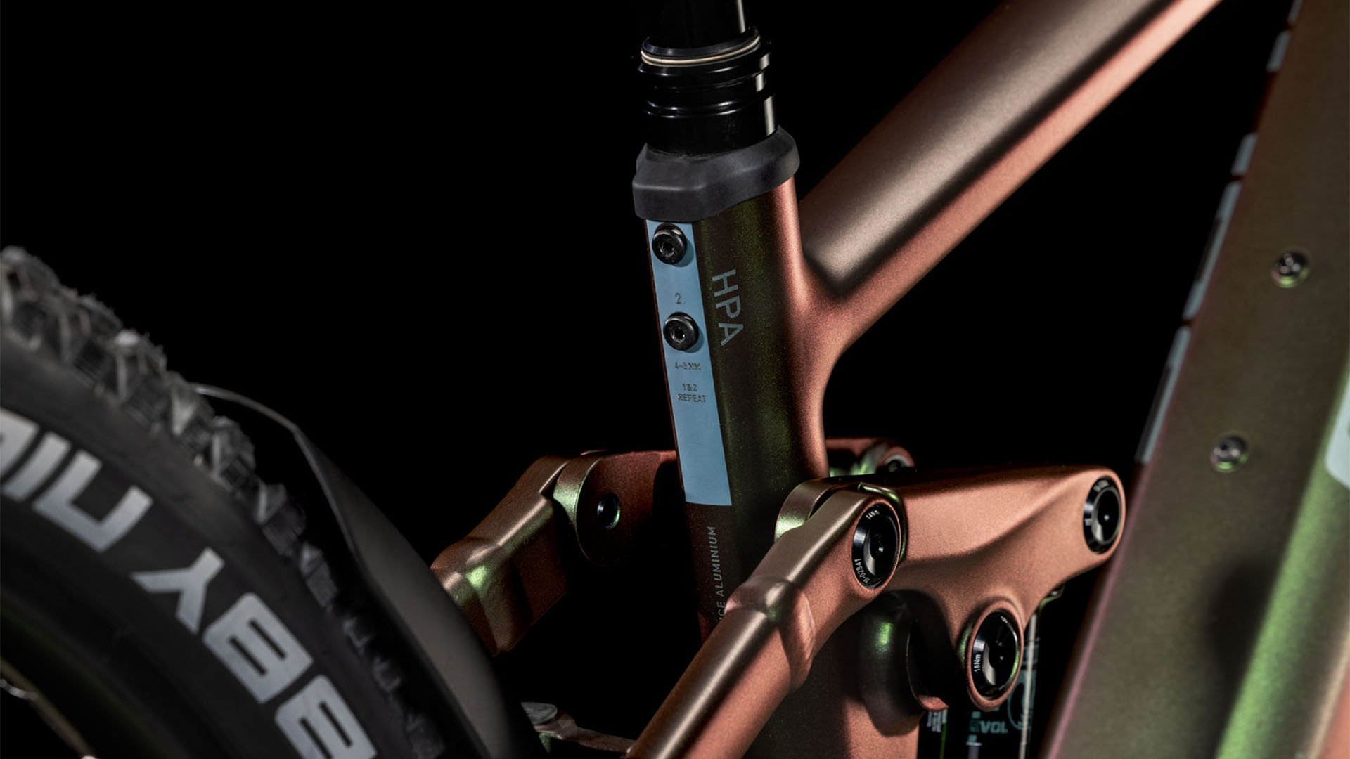 2025 Cube Stereo Hybrid ONE44 EXC Electric Full Suspension Mountain Bike In Stellar & Shift Iris 