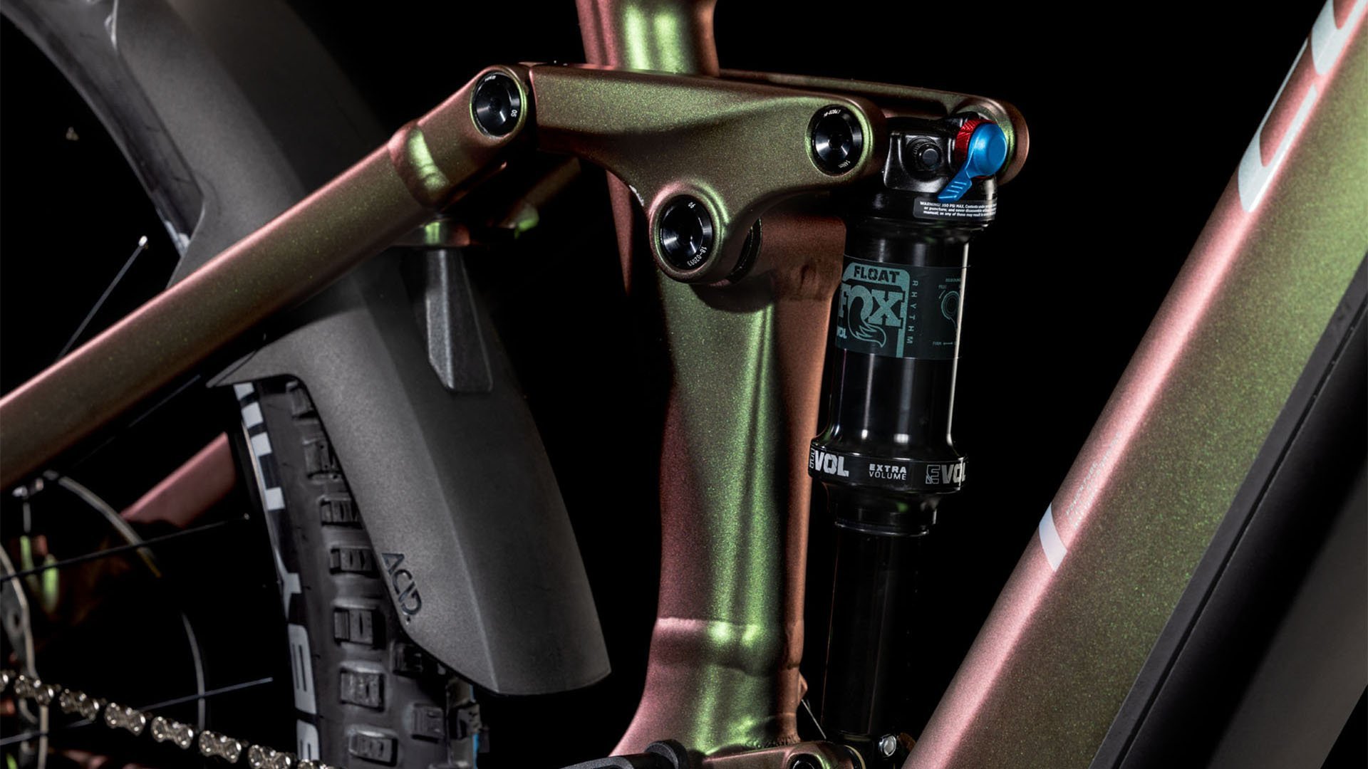 2025 Cube Stereo Hybrid ONE44 EXC Electric Full Suspension Mountain Bike In Stellar & Shift Iris 