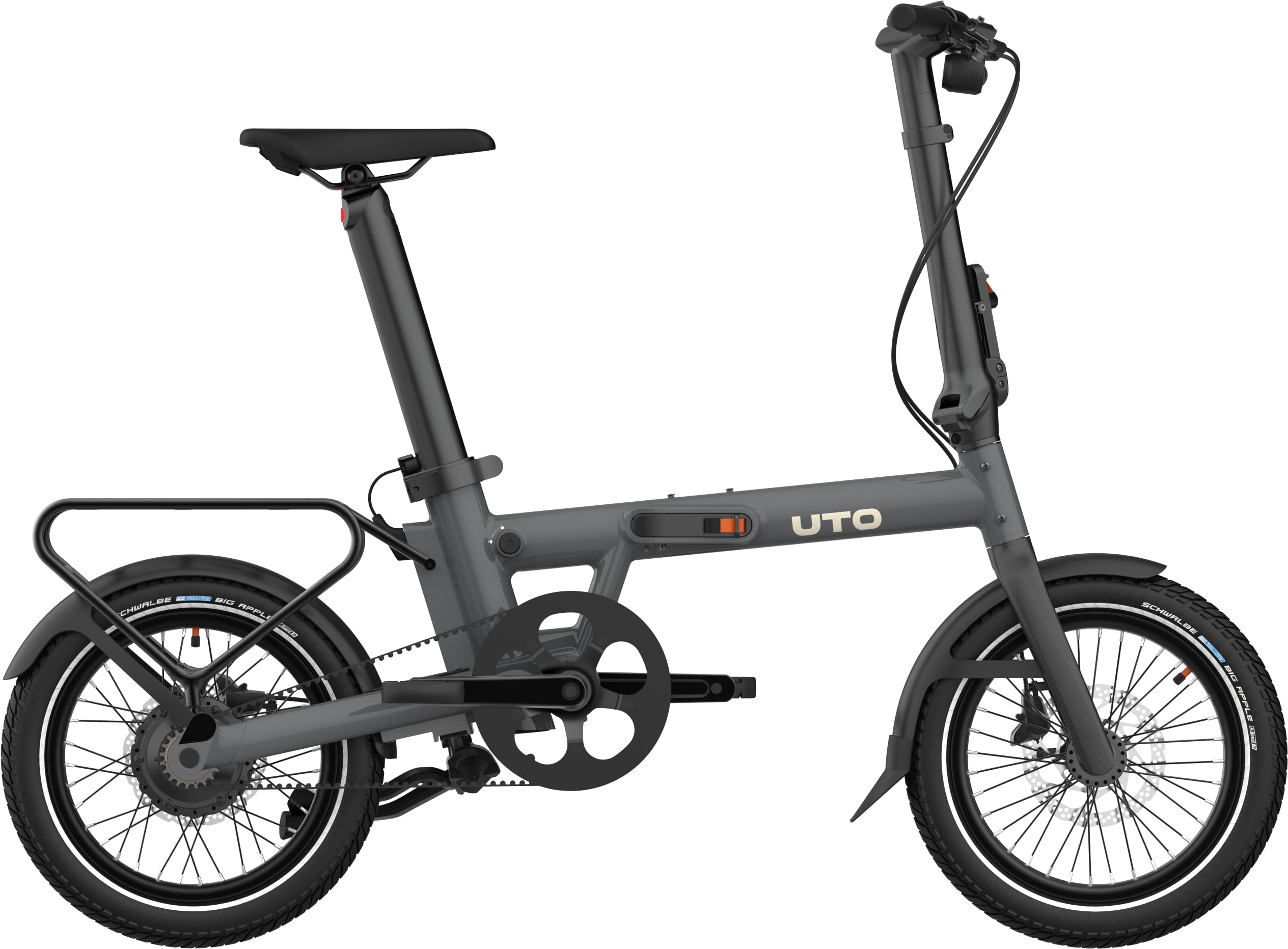 UTO Morning PRO16 Electric Folding Bike With Belt Drive