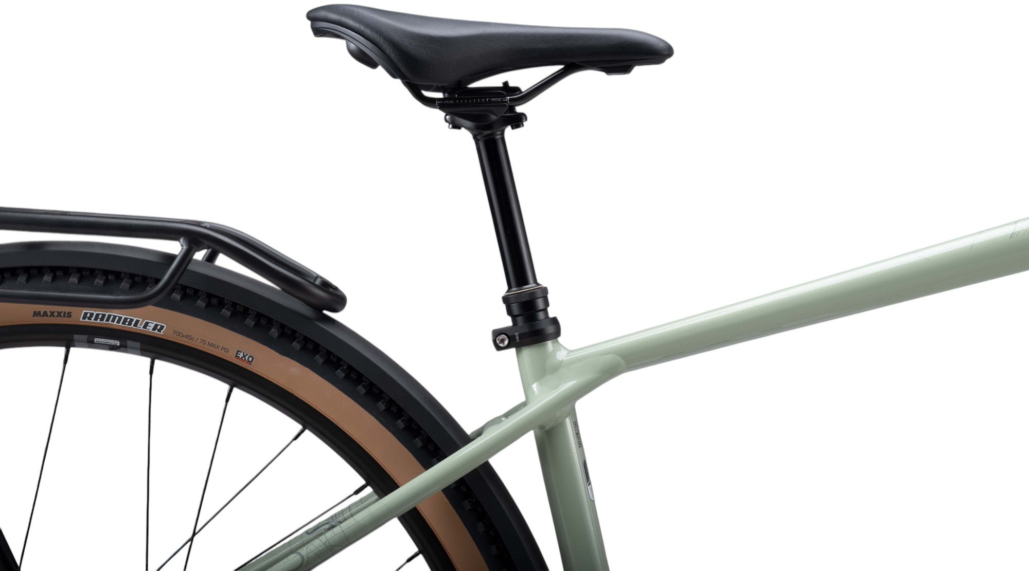 Whyte RHeO 3 V1 Electric Bike Crossbar Frame In Sage Green Saddle