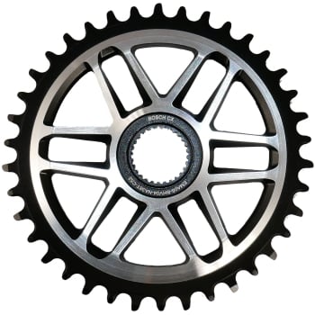 Bosch CX Gen 4 Chainring 38T With Narrow Wide Boost In Black & Silver