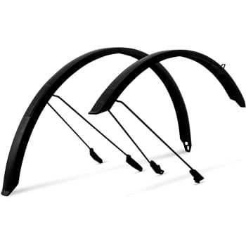 Cube Mudguard Set 45 28 Inch With BB Mount in Black