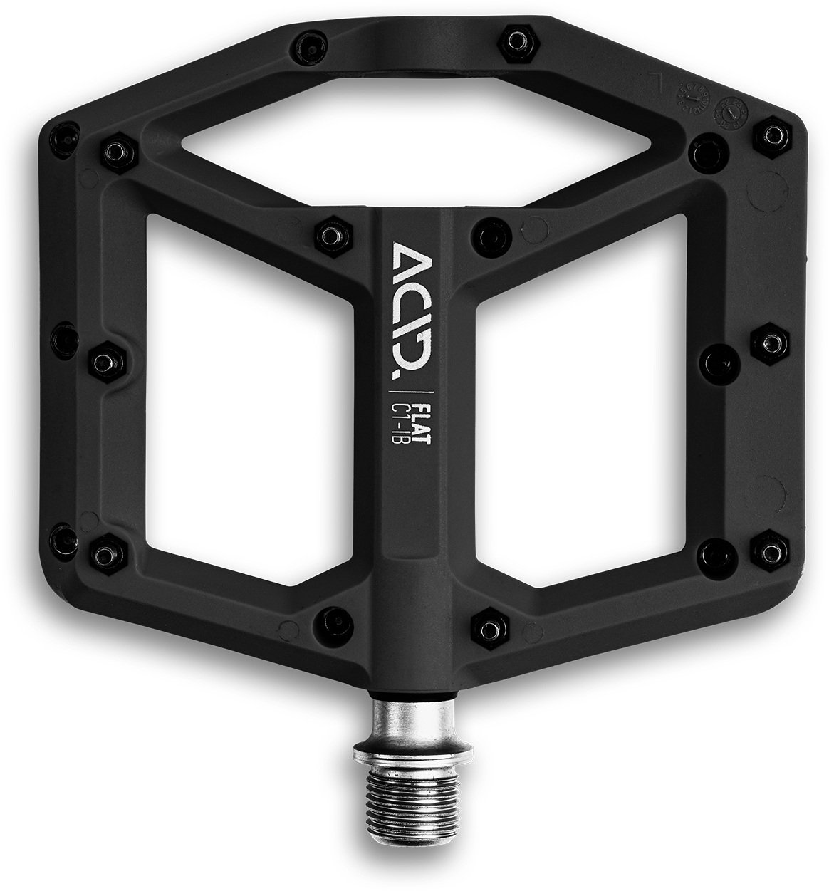 The Electric Bike Shop  Acid Pedals Flat C1-IB In Black, Blue, Red, Grey Or Olive Black