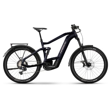 2024 Adventr FS 11 Full Suspension Electric Mountain Bike In Midnight Blue & Copper
