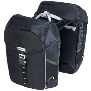 Miles Double Pannier Bag MIK 34 Litres in Black & Lime