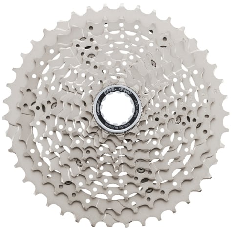 The Electric Bike Shop  Shimano CS-M4100 Deore 11-42T Or 11-46T 10 Speed Cassette In Silver 11-46T 10 Speed