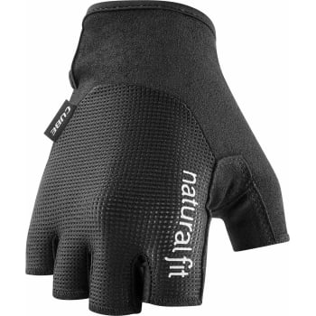 Short Finger Natural Fit Gloves in Black